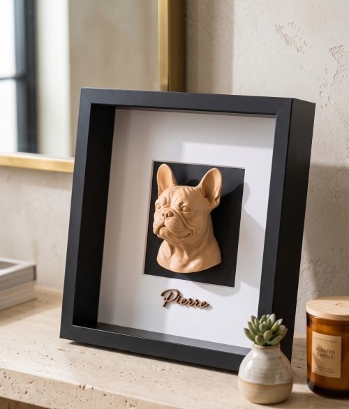Quadro 3D de Cão ou Gato Personalizado